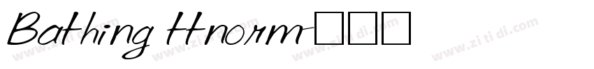 Bathing ttnorm字体转换